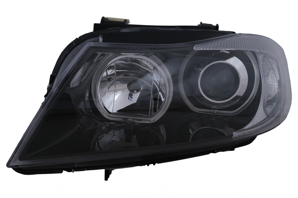 Angel Eyes Headlights Black for BMW 3 Series E90 E91 (2005–2011)