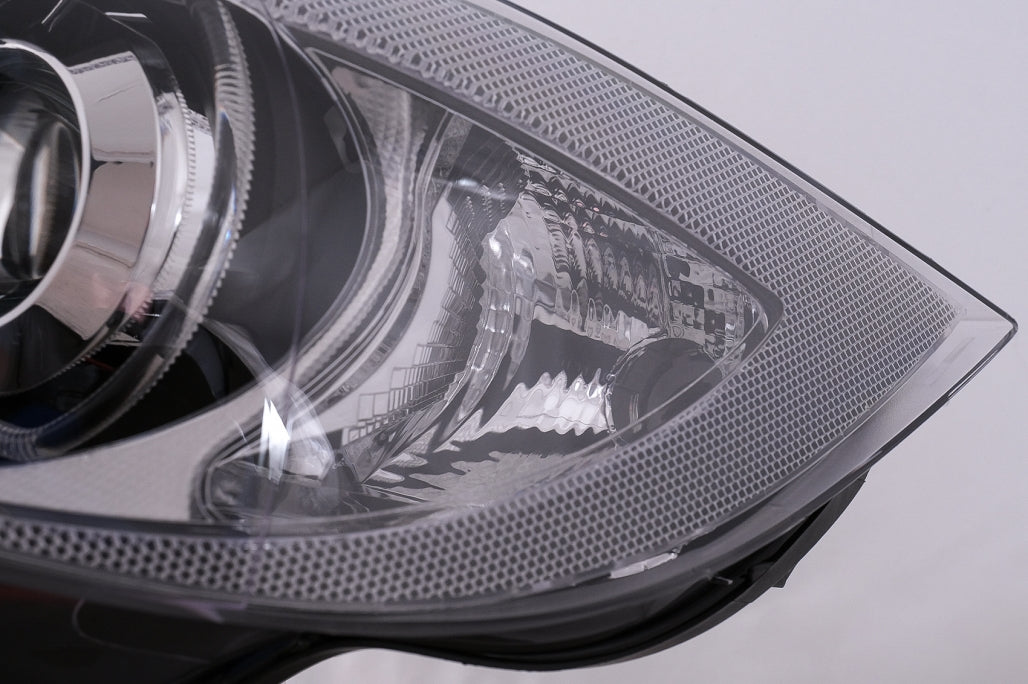 Angel Eyes Headlights Black for BMW 3 Series E90 E91 (2005–2011)
