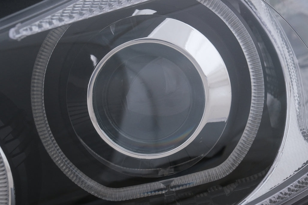 Angel Eyes Headlights Black for BMW 3 Series E90 E91 (2005–2011)