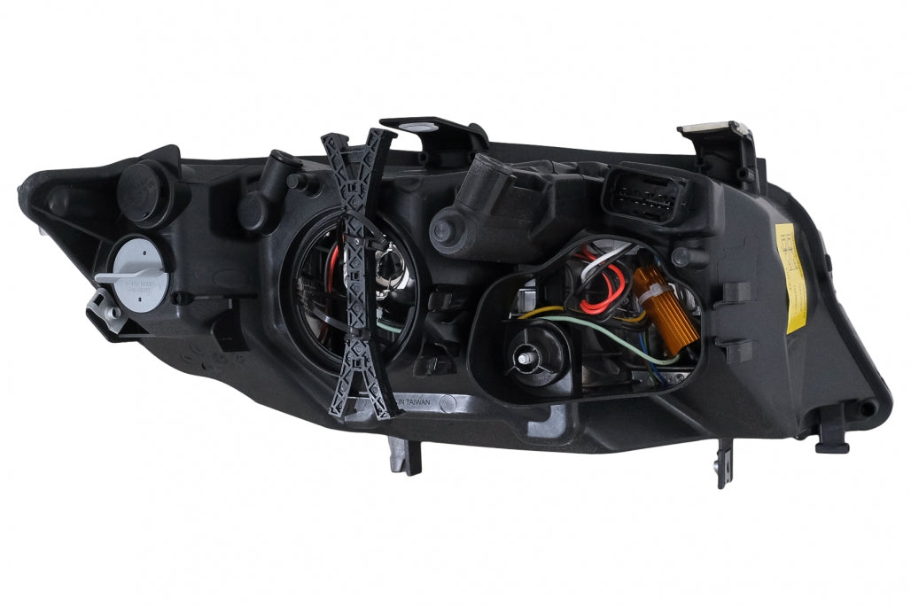 Angel Eyes Headlights Black for BMW 3 Series E90 E91 (2005–2011)