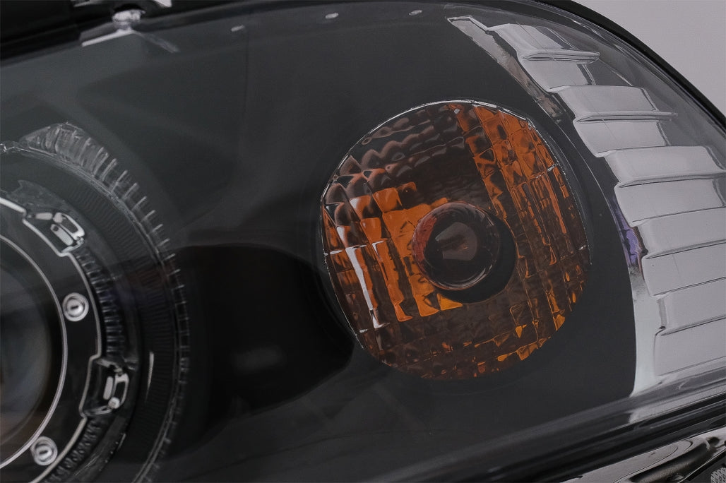 Angel Eyes Headlights Black for BMW 5 Series E39 (1995-2000)