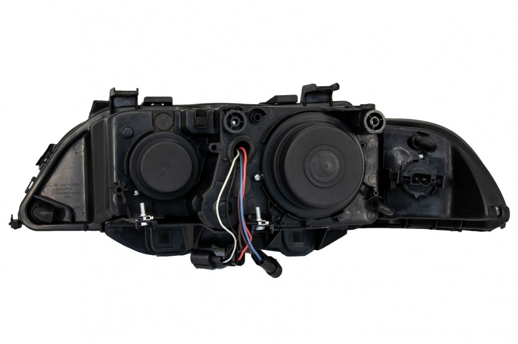Angel Eyes Headlights Facelift Design Black Chrome Edition for BMW 5 Series E39 (1996–2003)
