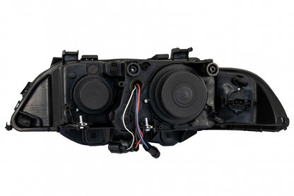 Angel Eyes Headlights Facelift Design Black Chrome Edition for BMW 5 Series E39 (1996–2003)
