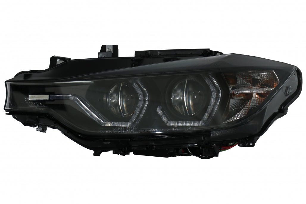 Angel Eyes Headlights LED DRL Black for BMW 3 Series F30 F31 LHD (2011–2015)