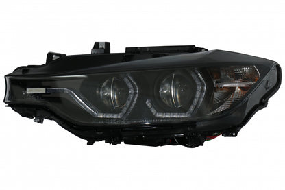 Angel Eyes Headlights LED DRL Black for BMW 3 Series F30 F31 LHD (2011–2015)