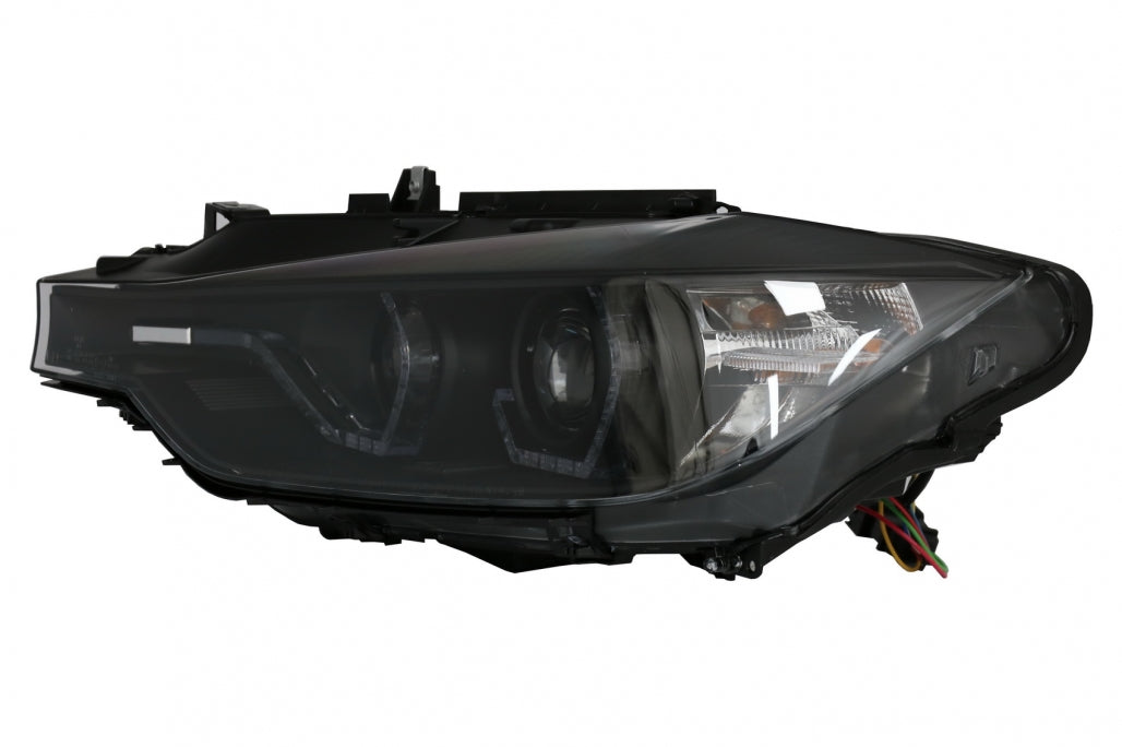 Angel Eyes Headlights LED DRL Black for BMW 3 Series F30 F31 LHD (2011–2015)