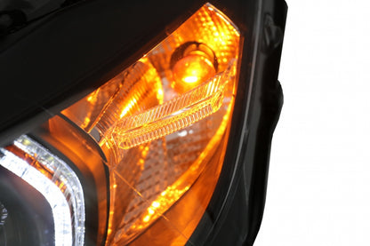 Angel Eyes Headlights LED DRL Black for BMW 3 Series F30 F31 LHD (2011–2015)