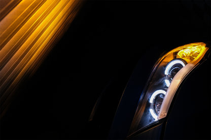 Angel Eyes Headlights for BMW 3 Series E90 E91 (2005–2008) Black