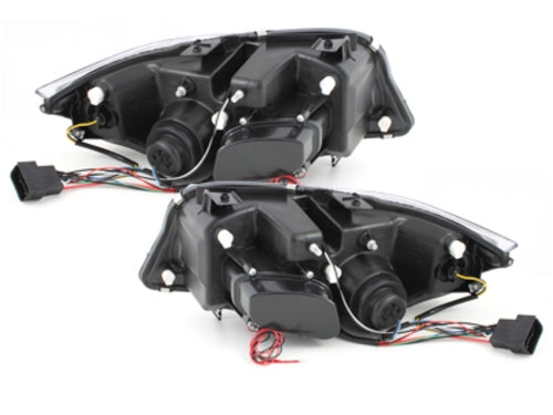 Angel Eyes Headlights for BMW 3 Series E90 E91 (2005–2008) Black