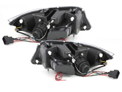 Angel Eyes Headlights for BMW 3 Series E90 E91 (2005–2008) Black