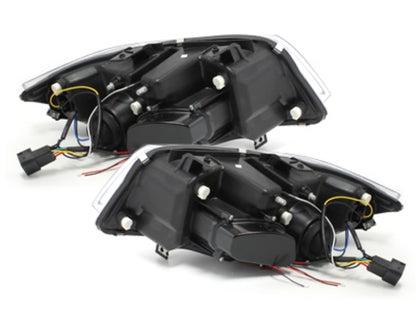 Angel Eyes Headlights for BMW 3 Series E90 E91 (2005–2008) Chrome