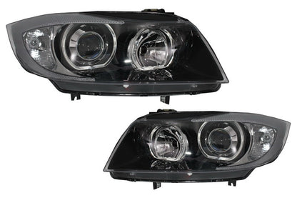 Angel Eyes Headlights for BMW 3 Series E90 E91 (2005–2011) Black