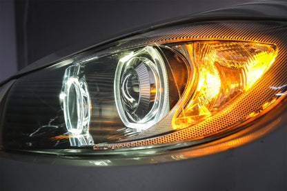 Angel Eyes Headlights for BMW 3 Series E90 E91 (2005–2011) Black