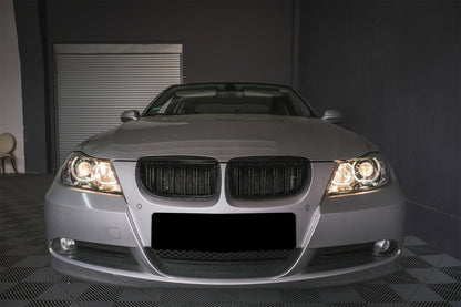 Angel Eyes Headlights for BMW 3 Series E90 E91 (2005–2011) Black
