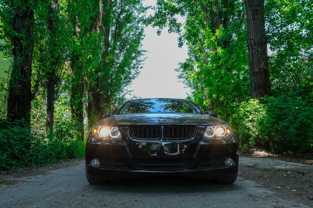 Angel Eyes Headlights for BMW 3 Series E90 E91 (2005–2011) Black