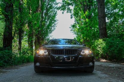 Angel Eyes Headlights for BMW 3 Series E90 E91 (2005–2011) Black