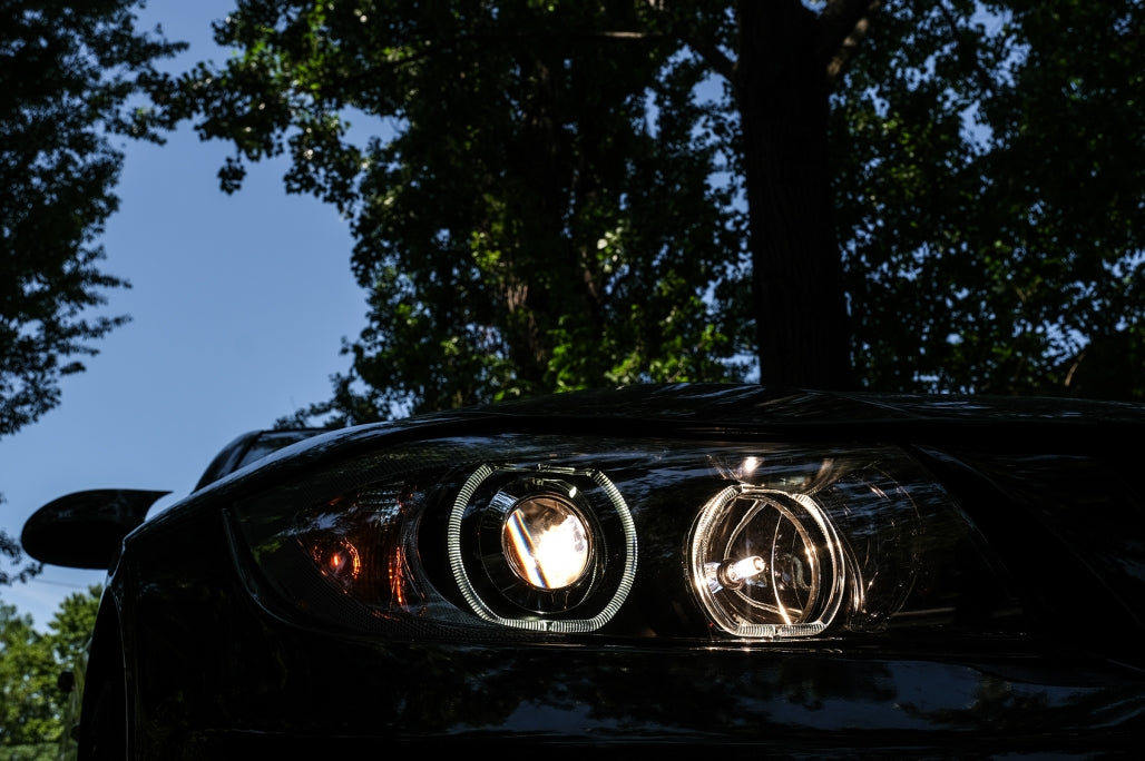 Angel Eyes Headlights for BMW 3 Series E90 E91 (2005–2011) Black