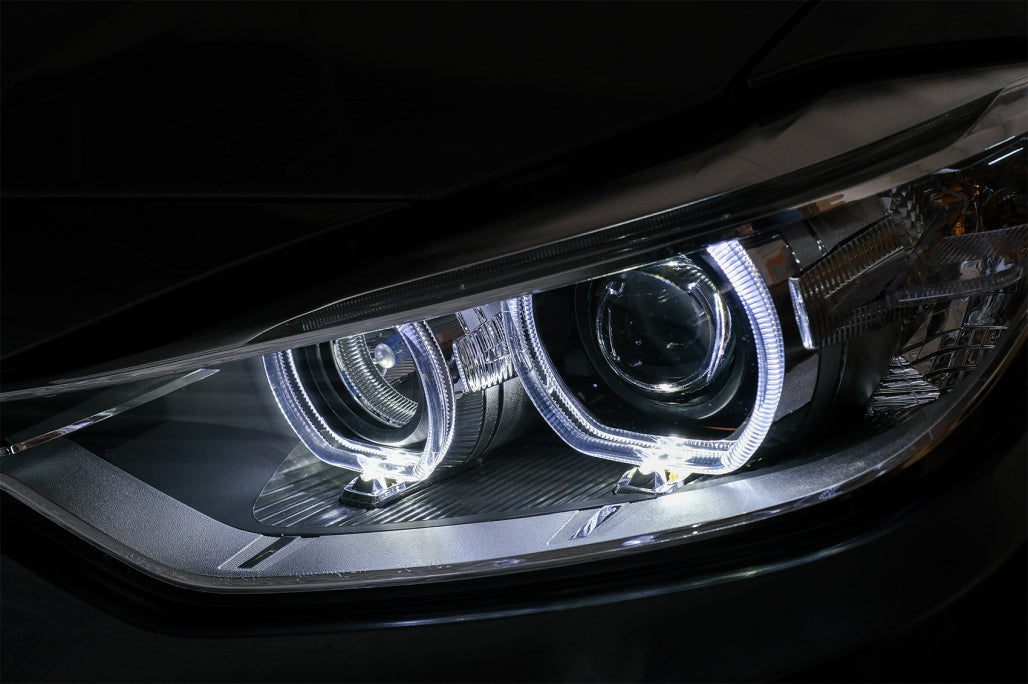 Angel Eyes Headlights with DRL Projector for BMW 3 Series F30 F31 LHD (2011–2015)