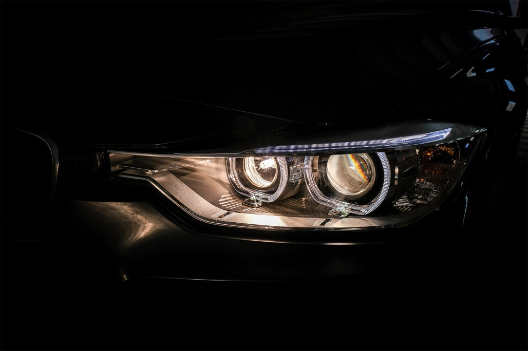 Angel Eyes Headlights with DRL Projector for BMW 3 Series F30 F31 LHD (2011–2015)