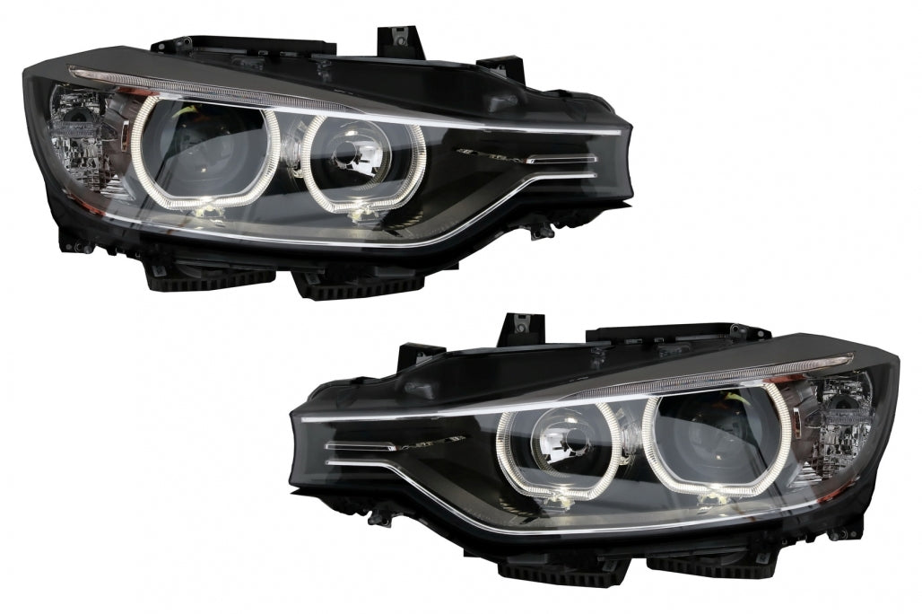 Angel Eyes Headlights with DRL Projector for BMW 3 Series F30 F31 LHD (2011–2015)