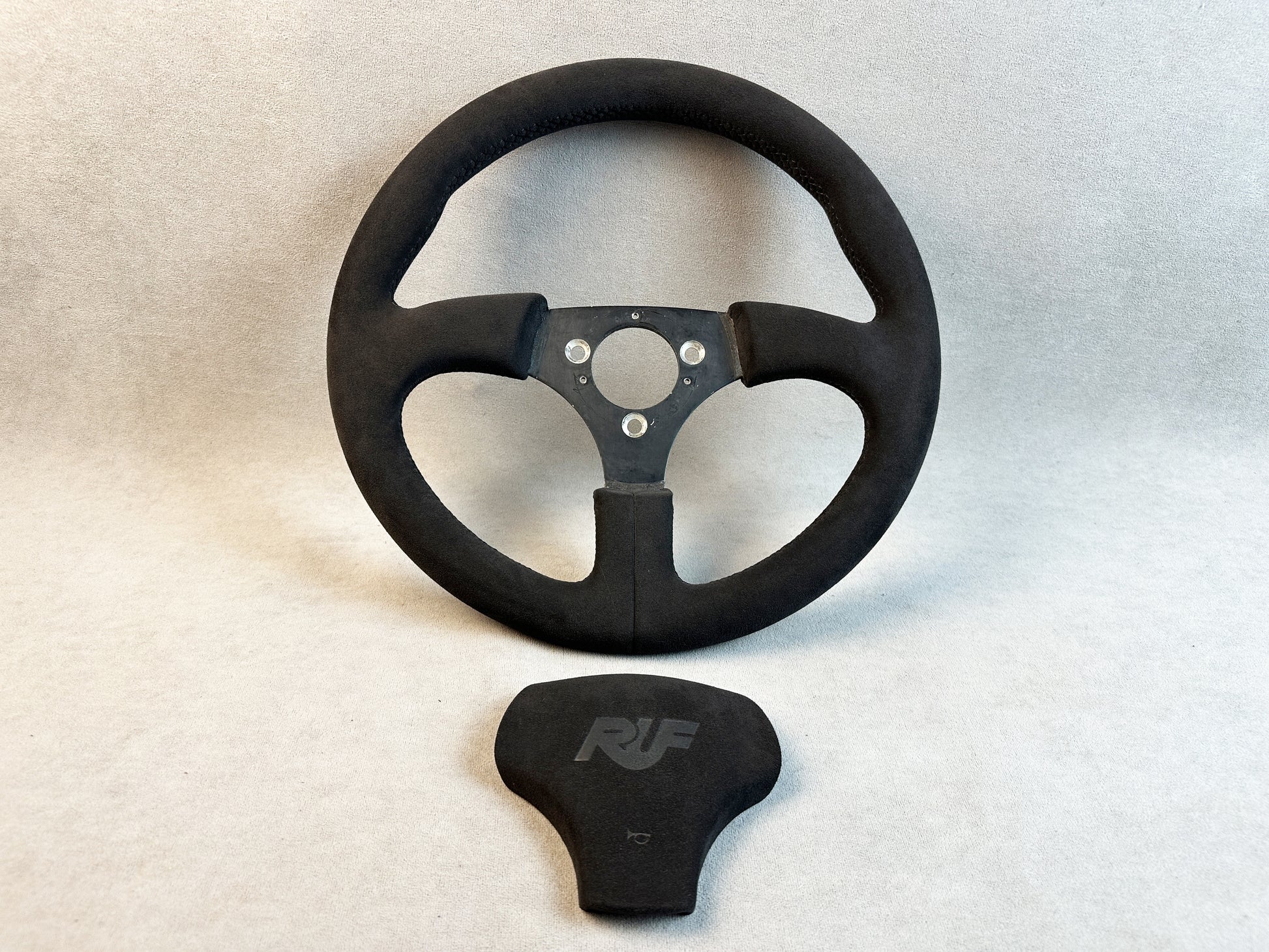 RUF Porsche 911 steering wheel with premium Alcantara material