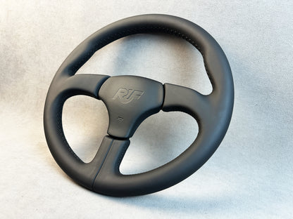 Side angle of Atiwe leather steering wheel for Porsche 911 930