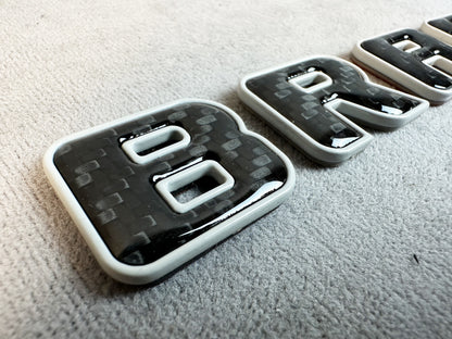 Mercedes rear trunk with BRABUS 800 carbon badge installed