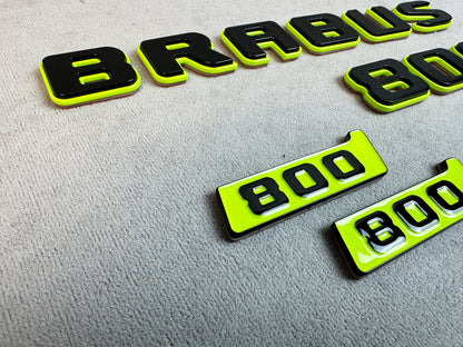 Full 3-piece badge kit displayed on carbon backdrop