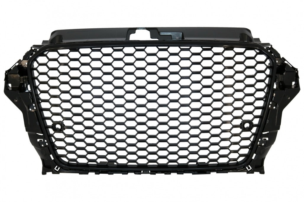 Badgeless Front Grille RS3 Style with Fog Lamp Covers for Audi A3 8V (2012–2016)