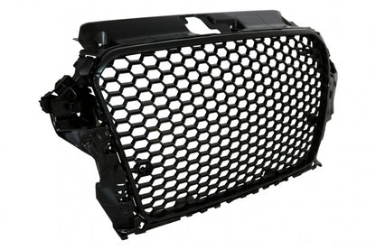 Badgeless Front Grille RS3 Style with Fog Lamp Covers for Audi A3 8V (2012–2016)