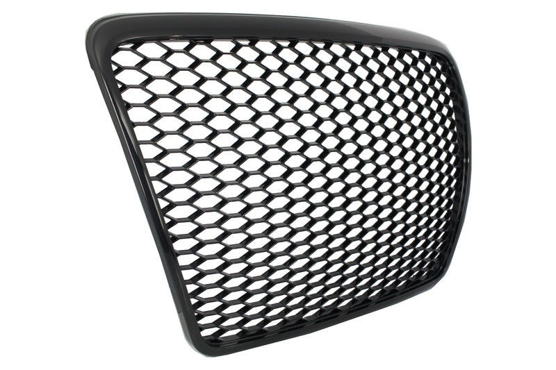 Badgeless Front Grille RS Design Black for Audi A6 C6 4F / 4F2 (2004–2011)