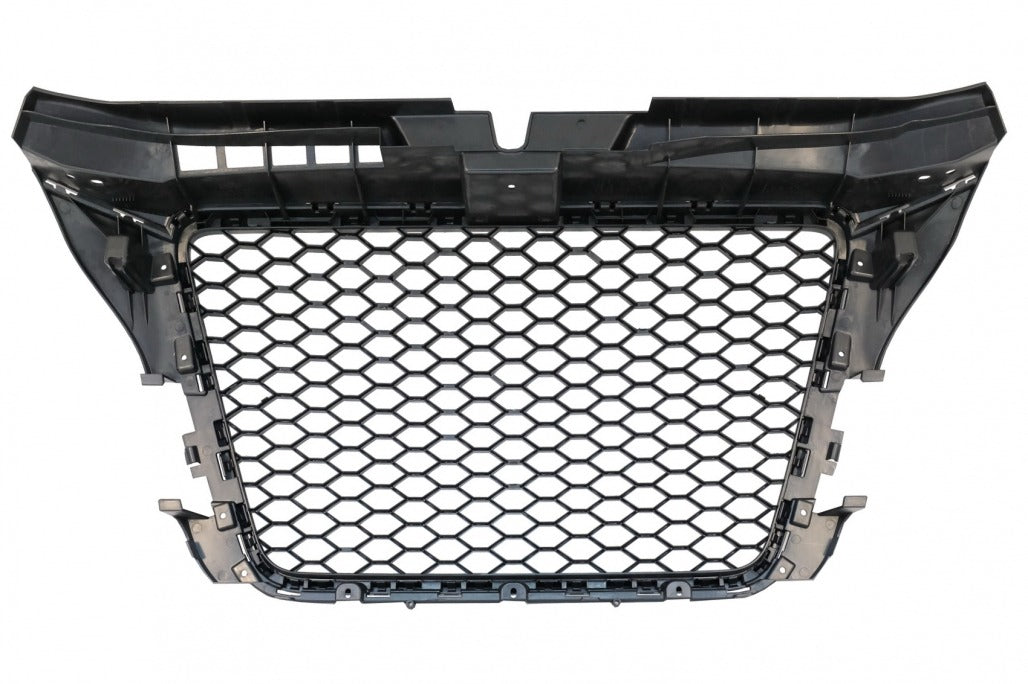 Badgeless Front Grille RS Design Piano Black for Audi A3 8P Facelift (2007–2012)