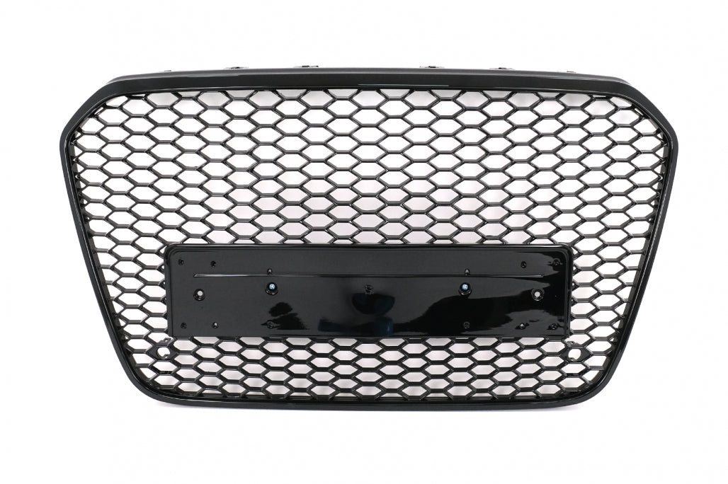 Badgeless Front Grille Shiny Black for Audi A6 C7 4G (2011–10.2014)