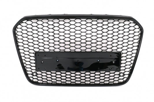 Badgeless Front Grille Shiny Black for Audi A6 C7 4G (2011–10.2014)