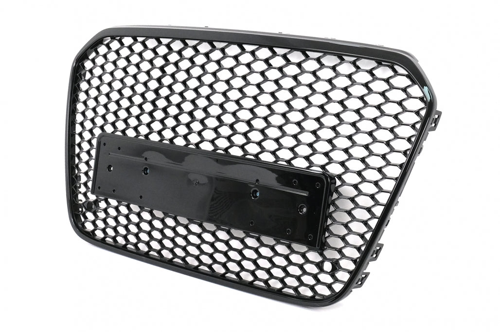 Badgeless Front Grille Shiny Black for Audi A6 C7 4G (2011–10.2014)