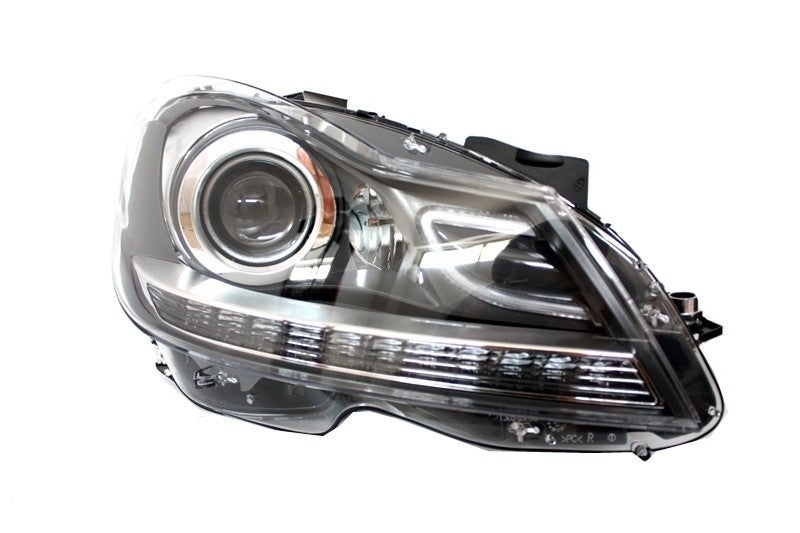 Bi-Xenon Headlights with LED DRL for Mercedes C-Class W204 S204 Facelift (2011–2014)