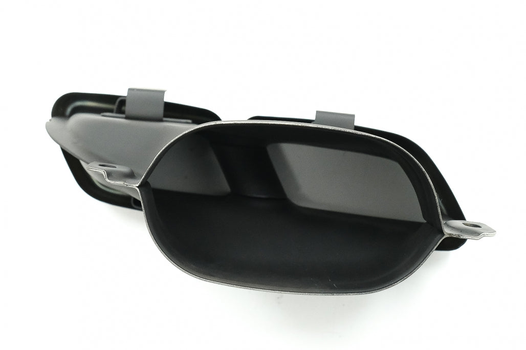 Black Emerald Exhaust Muffler Tips for Mercedes C-Class W205 W213 W222 GLC GLE (2014-Up)
