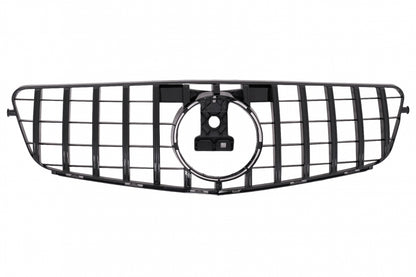Body Kit C63 Design with GT-R Panamericana Grille Piano Black for Mercedes C-Class W204 Sedan (2007–2014)