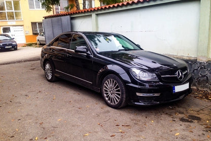 Body Kit C63 Design with Sport Front Grille Black for Mercedes C-Class W204 Sedan (2007–2014)