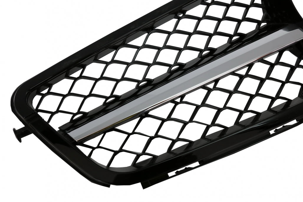 Body Kit C63 Design with Sport Front Grille Black for Mercedes C-Class W204 Sedan (2007–2014)