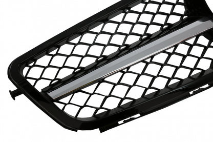 Body Kit C63 Design with Sport Front Grille Black for Mercedes C-Class W204 Sedan (2007–2014)