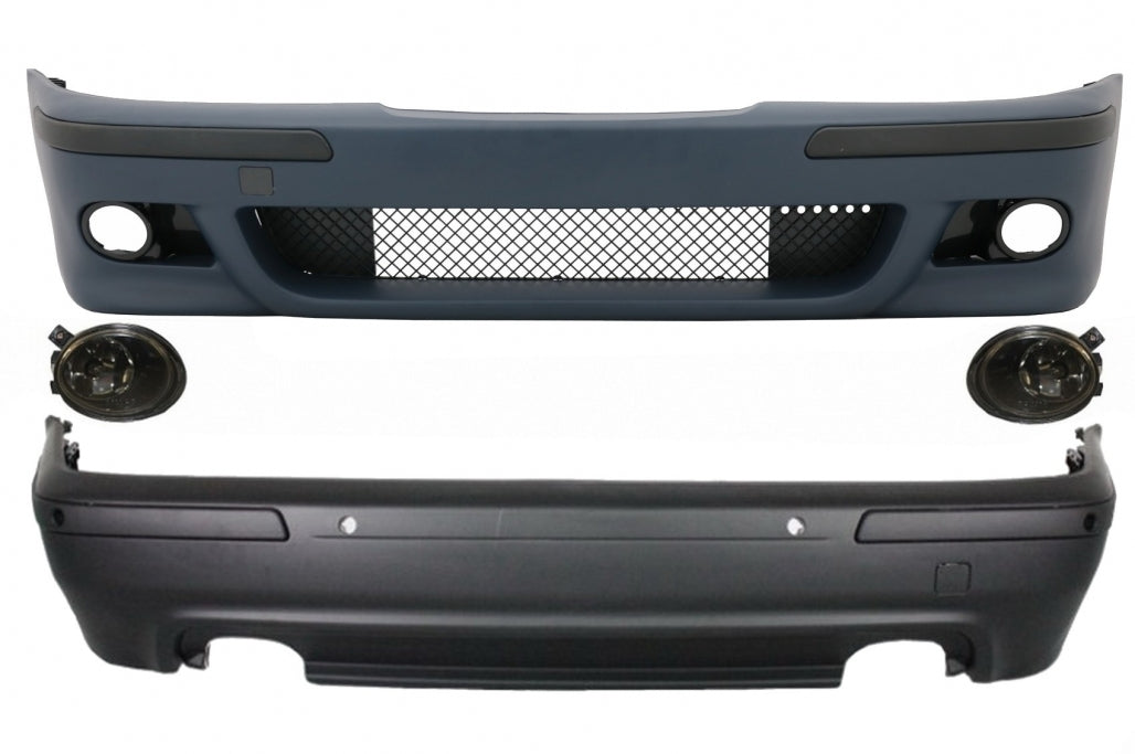 Body Kit Double Outlet M5 Design with Fog Lights Smoke for BMW 5 Series E39 (1995–2003)