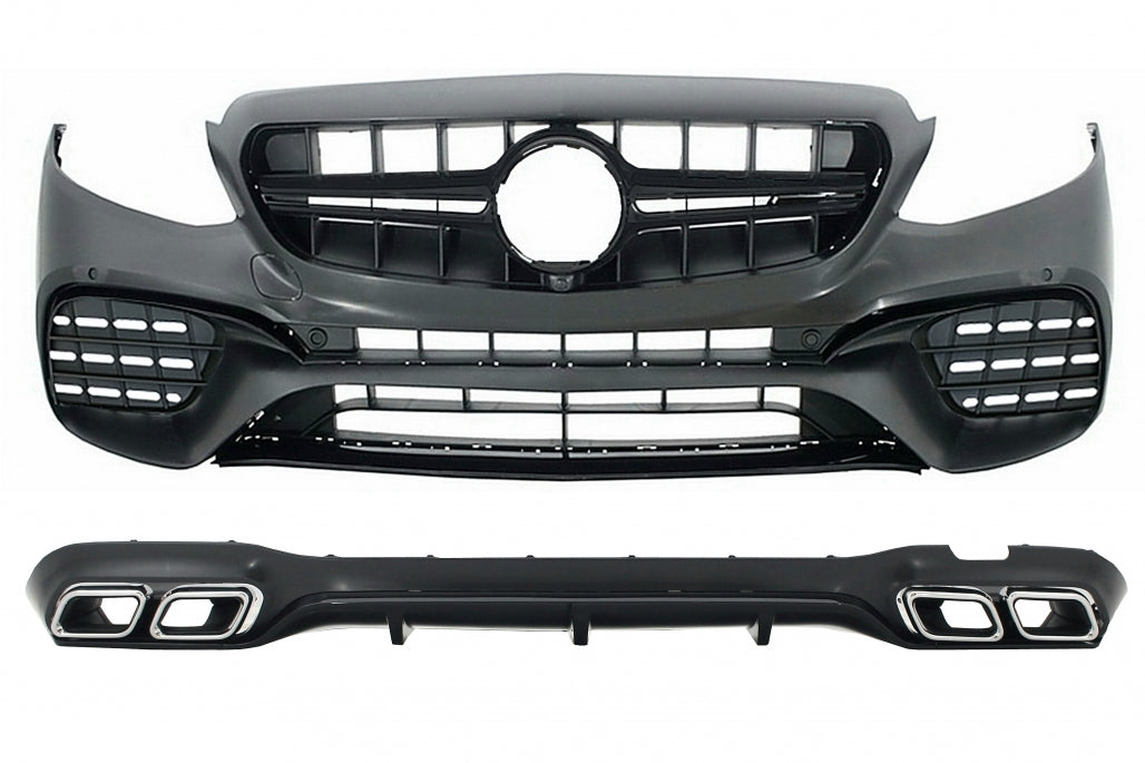 Body Kit E63 Design with Exhaust Tips for Mercedes E-Class W213 (2016–2019)