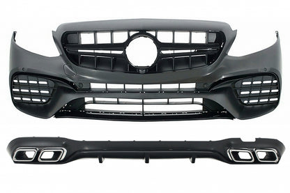 Body Kit E63 Design with Exhaust Tips for Mercedes E-Class W213 (2016–2019)