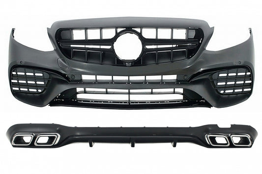 Body Kit E63 Design with Exhaust Tips for Mercedes E-Class W213 (2016–2019)