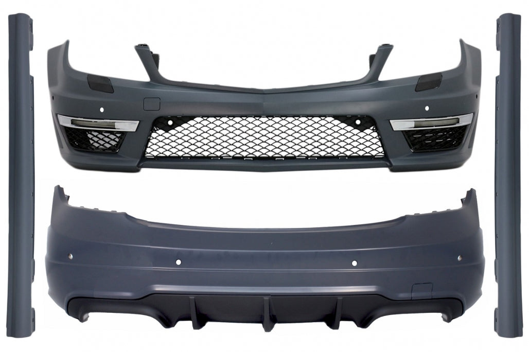 Body Kit Facelift C63 Design for Mercedes C-Class W204 (2007–2015)