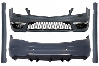 Body Kit Facelift C63 Design for Mercedes C-Class W204 (2007–2015)