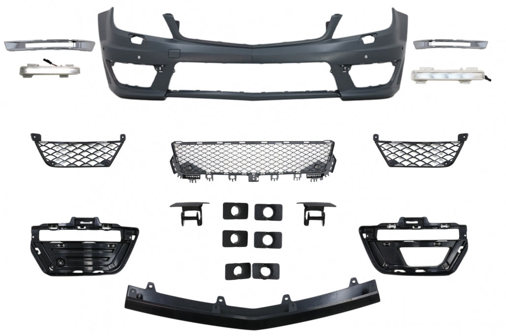 Body Kit Facelift C63 Design for Mercedes C-Class W204 (2007–2015)