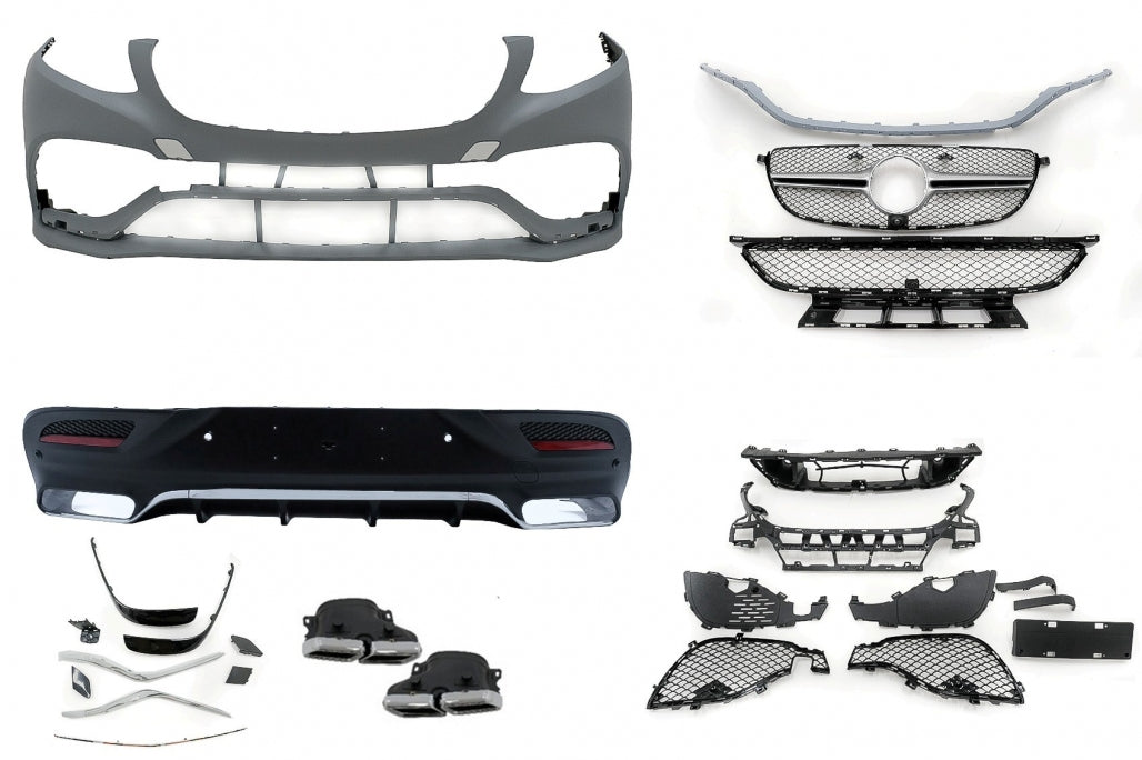 Body Kit Sport Line Design with Chrome Exhaust Tips for Mercedes GLE Coupe C292 (2015–2019)