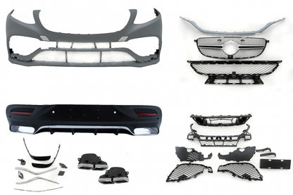 Body Kit Sport Line Design with Chrome Exhaust Tips for Mercedes GLE Coupe C292 (2015–2019)